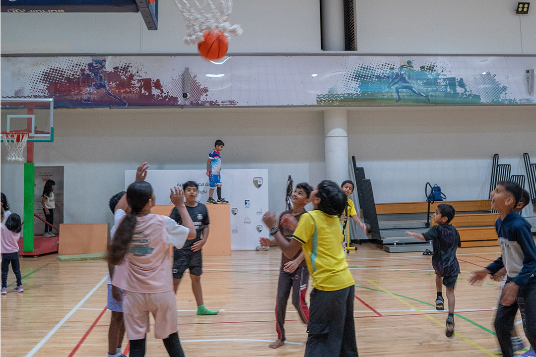 Kids practicing basketball skills at Primal Fitness